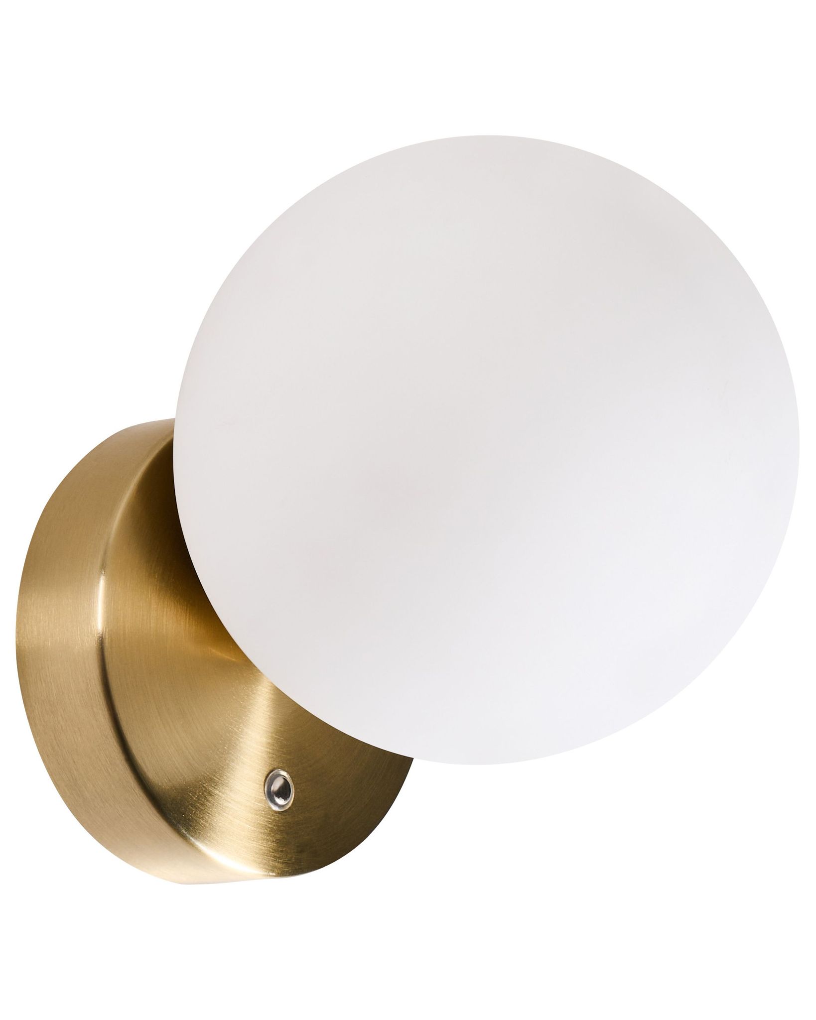 Led Wandlampe Teifi Mit Dimmer Glas Weiß