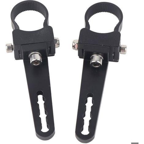 Bellerise – 2 Led-befestigungsclips – 360° Drehbar, Aluminium – Kompatibel Mit Stoßstangen, Suvs Und Geländewagen – Schwarz