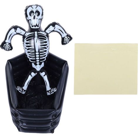Bellerise – Aufblasbarer Skelett-eiskübel – Pvc 80 X 56 X 60 Cm – Halloween-, Party- Und Bardekoration