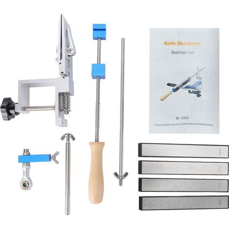 Bellerise – Messerschärfer – 14–32° – 4 Diamantsteine (körnung 150–2000) – Kompakt – Für Küche Und Outdoor
