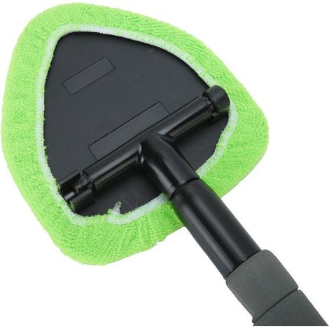 Bellerise - Scheibenreiniger - 180° Verstellbarer Mikrofaserkopf - Ausziehbar Von 223 Bis 375 Mm - Für Fahrzeuginnen- Und -außenreinigung