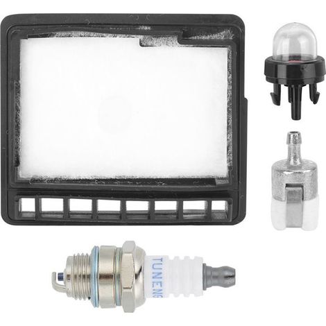 Bellerise – 4-in-1 Kettensägen-set – Für Echo Cs-300/345/3000 – Luft-/kraftstofffilter, Zündkerze, Primerpumpe – Nachhaltige Motorwartung