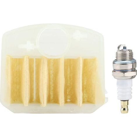 Bellerise – Luftfilter-set + Zündkerze L7t – Husqvarna 340-353 – Hochfestes Metall – Für Die Kettensägenwartung