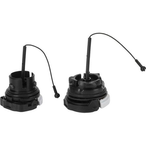 Bellerise – 2 Tankdeckel – Für Stihl Ms210, Ms230, Ms250, Ms360 – Mit Sicherungsband – Schwarz