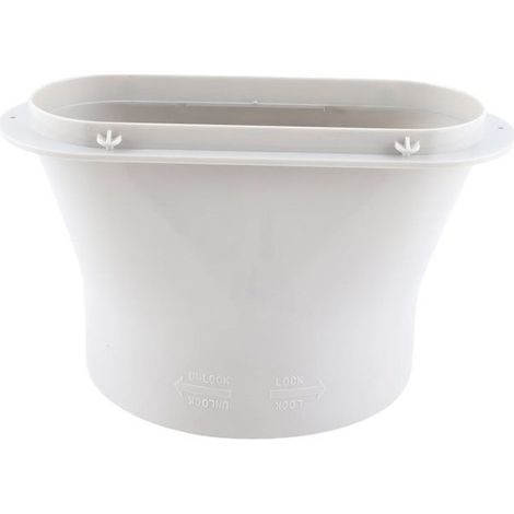 Bellerise – Klimaanlagen-mango-adapter – 150 Mm Abs – Schnellverschluss – Ovales Fenster