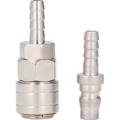 Bellerise – Selbstsichernde Pneumatische Verschraubung – Sh+ph20 – Vernickelter Edelstahl 8 Mm – Industrie Und Werkstatt