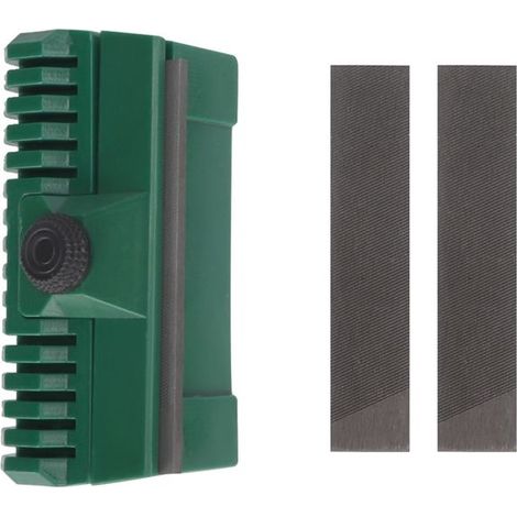 Bellerise – Schienenrichtvorrichtung Für Kettensägen – 90°-schienenrichtvorrichtung + 2 Scheiben – 11 X 6 Cm Stahl