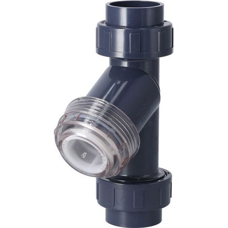 Bellerise – Dn50 Pvc-y-filter – Rückhaltevermögen ≥0,85 Mm – Uv-beständig – Für Gewächshaus- Und Gartenbewässerung – Ø63 Mm