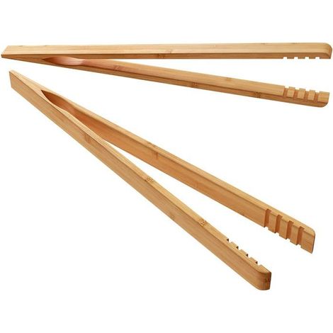 Bellerise - Zwei Brotklammern Aus Bambus, 26 Cm Lange Brotklammern Aus Holz, Rutschfestes Design.