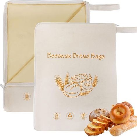 Bellerise – Ein Mit Bienenwachs Ausgekleideter Brotbeutel. Dieser Praktische Beutel Verfügt Über Einen Reißverschluss.