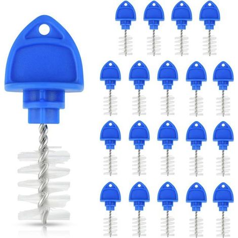 Bellerise - 20er-packung Zapfhahnbürsten – Reinigungsbürsten Für Bierzapfanlagen (blau)
