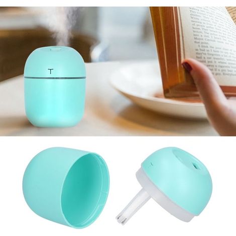 Bellerise – 220-ml-led-usb-luftbefeuchter – Leiser Ultraschall- Und Ätherischer Öldiffusor – Für Auto Und Zuhause – Blau