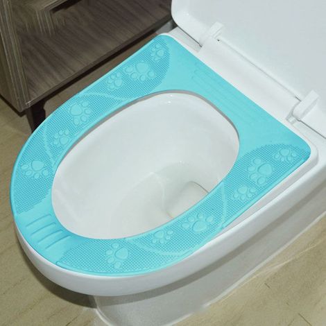 Bellerise – Silikon-toilettensitzkissen – Rutschfest, Waschbar, Weich Und Umweltfreundlich – Himmelblau