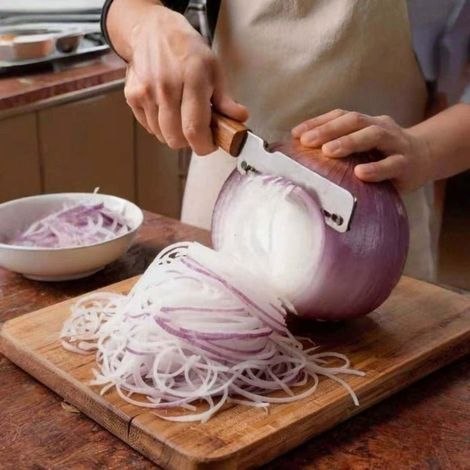 Bellerise - Multifunktionaler Zwiebelschneider Für Zuhause - Enthält Einen Schnittlauchschneider, Einen Sparschäler Und Eine 3-in-1-küchenreibe.