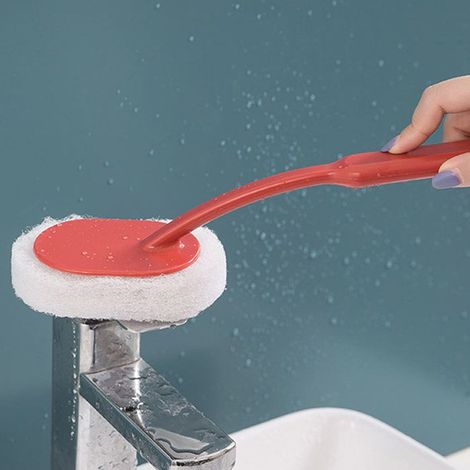 Bellerise – Reinigungsbürste – 30 Cm Langer Griff – Mehrzweck-badezimmerbürste – Dunkelrot