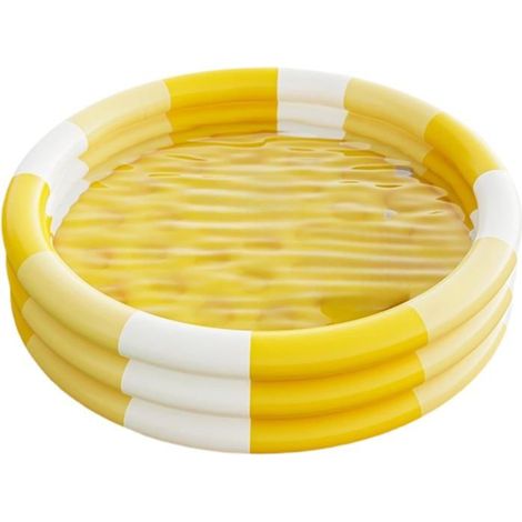 Bellerise – Aufblasbares Kinderbecken – Umweltfreundliches Pvc Mit Rutschfestem Boden – Geeignet Für Balkon Oder Garten – 145 X 25 Cm, Gelb