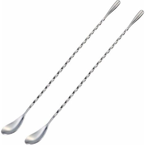 Bellerise – Cocktailmixer, Edelstahl, 30 Cm Lang, Zweiteilig, Silber