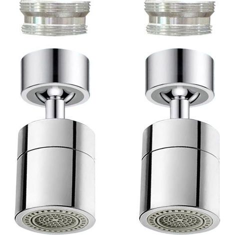 Bellerise – 2er-pack Strahlregler Für Wasserhähne, 360° Drehbarer Strahlregler Für Küchenspülen, Doppelstrahl-wasserhahnkopf