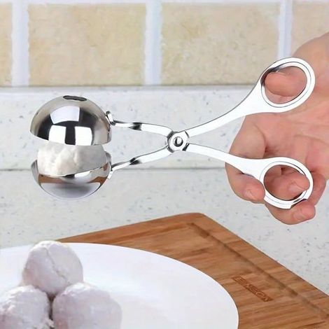 Bellerise – Multifunktionaler Fleischbällchenlöffel Aus Edelstahl – Fleischbällchenpresse, Eisform