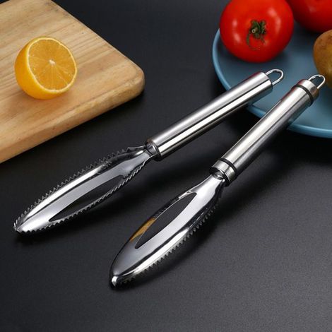 Bellerise – Edelstahl-meeresfrüchte-zubereitungsset (2-teilig) – Inklusive 2 Fischschuppern