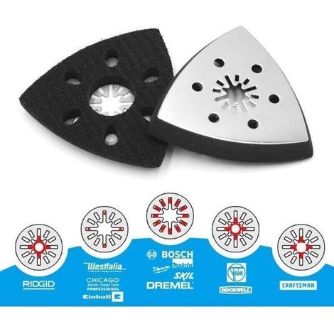 Bellerise - 4-teiliger Dreieckiger Schleifteller, Parkside Schleifteller, Parkside Multifunktionswerkzeug-zubehör (93 Mm)