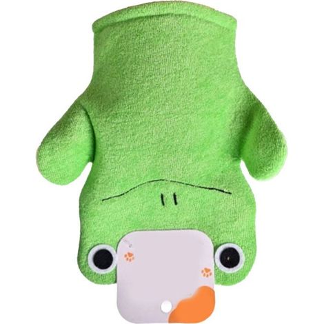Bellerise – Frosch-peelinghandschuh – Weicher Waschlappen – Für Den Täglichen Gebrauch – Einheitsgröße Grün