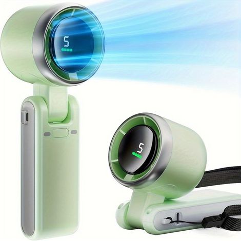 Bellerise – Kompakter, Faltbarer Und Tragbarer Ventilator: Usb-aufladbar, Mit 5 Einstellbaren Geschwindigkeitsstufen Und Leisem Betrieb. Umweltfreundlich.