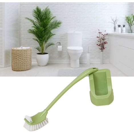Bellerise – Doppelseitige Toilettenbürste – Europäisches Design Mit Sockel – Grün – Für Bad Und Wc