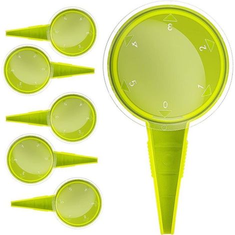 Bellerise - Manuelle Sämaschine - Set Mit 6 Praktischen Gartensämaschinen Mit 5 Drehbaren Rädern (hellgrün)