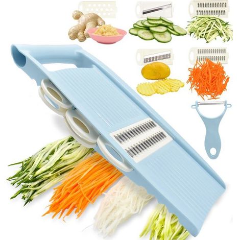 Bellerise – 5-in-1 Mandoline, Gemüseschneider, Mehrklingen-pommes-maschine Für Die Küche