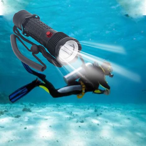 Bellerise – Taucherlampe – D59 8000 Lm Ipx8 200 M – Ultrahell – Für Tauchen Und Rettungseinsätze