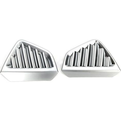 Bellerise – 2er-pack Lüftungsgitterabdeckungen – Für Mercedes-benz Gle Gls W167 X167 (ab 2020) – Kratzfestes Chrom-abs – Silber