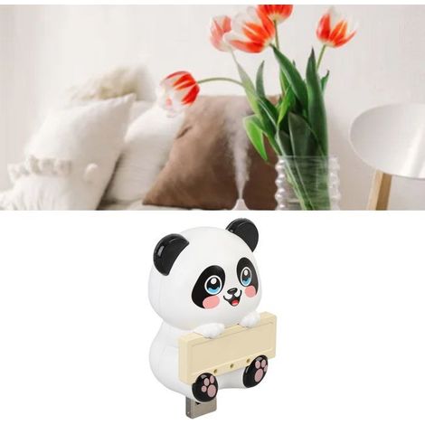 Bellerise – Luftreiniger Mit Negativ-ionen – Mini-usb-luftreiniger In Panda-form – Leise – Für Büro Und Auto (5 × 3,3 × 7 Cm)