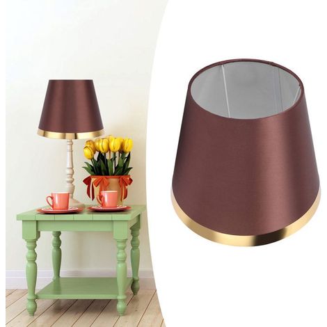 Bellerise – Stofflampenschirm – Px133 – Sanftes Licht, Insektenabweisend – Wohnzimmer, Schlafzimmer – 25 Cm, Kaffeebraun