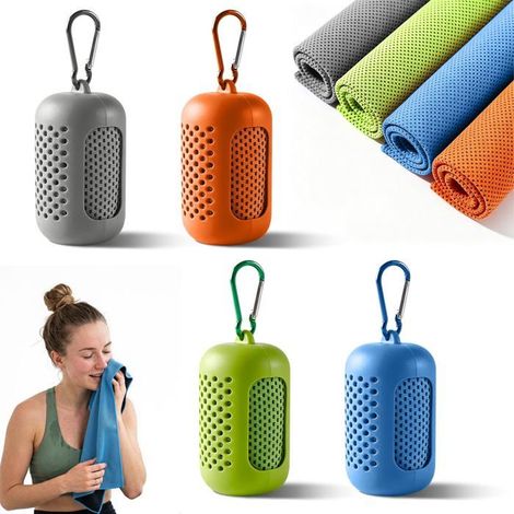 Bellerise – 4er-set Kühlhandtücher – Mikrofaser-kühlhandtücher Für Sport, Fitness Und Yoga – 30 X 80 Cm