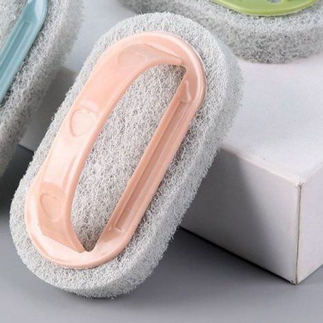 Bellerise – Reinigungsbürste – Schwamm + Steife Borsten – Für Bad, Küche, Badewanne – 14 Cm