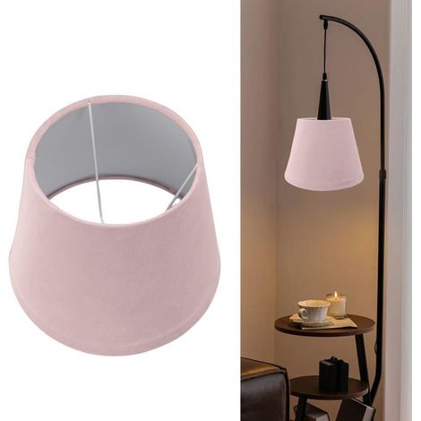 Bellerise – Moderner Samtlampenschirm – E27/e14 – Elegantes Schlaf-/wohnzimmer – Anthrazitgrau