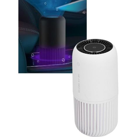 Bellerise – X3 Led-luftreiniger – 3-farben-erkennung, Usb-c, 360° – Auto, Büro, 15 Cm