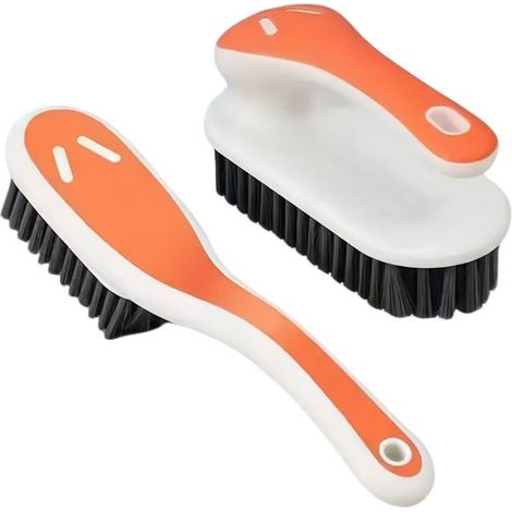 Bellerise - Fleckenentfernerbürste Mit Weichen Borsten, Geeignet Für Teppiche Und Kleidung - 2er-pack (orange)