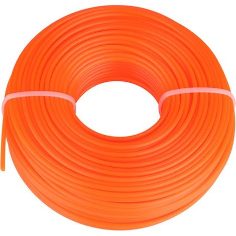 Bellerise – Runder Nylon-trimmerfaden – 2,4 Mm, Orange – Präziser Schnitt – Professioneller Garten – 50 M