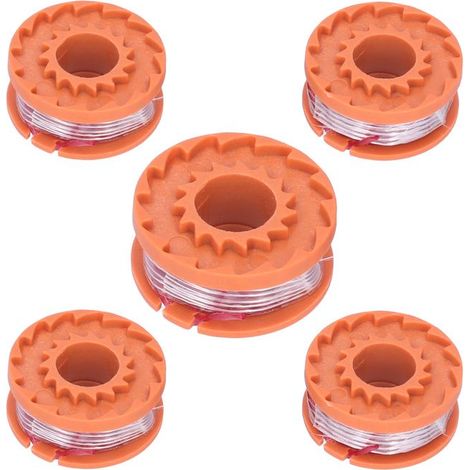 Bellerise – 5 Ersatzspulen – Für Worx Wg150e-wg1617e – 1,65 Mm Nylon – Für Freischneider Und Gartenpflege