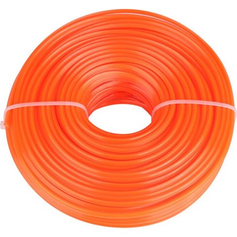 Bellerise – Trimmerfaden – 3 Mm Vierkant, Orangefarbenes Nylon (50 M) – Präziser Schnitt – Garten