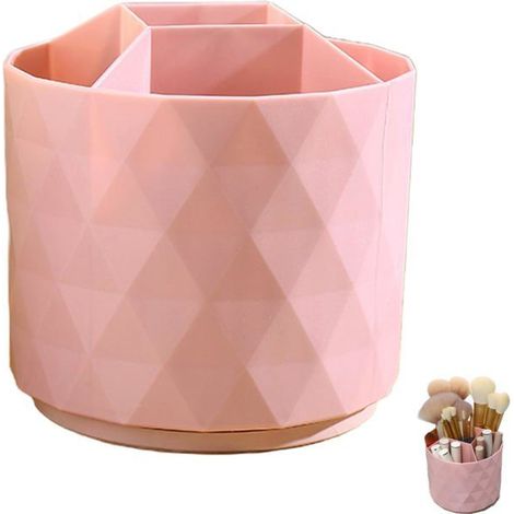 Bellerise – Schreibtisch-stiftehalter, Schreibtisch-organizer, 360°-schreibtisch-organizer, Stiftehalter Mit 5 Fächern, Geeignet Für, Rosa