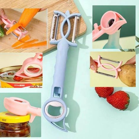Bellerise – 7-in-1 Multifunktions-obst- Und Gemüseschäler, Flaschen-, Dosen- Und Glasöffner, Ein 7-in-1 Küchengerät.