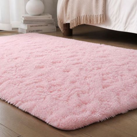 Bellerise – Weicher, Rutschfester Hochflorteppich, 4 Cm Dick – Hypoallergenes Polyester Für Wohn- Und Schlafzimmer – 160 X 230 Cm, Rosa