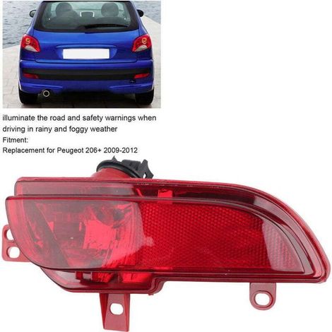 Bellerise – Linke Nebelschlussleuchte Für Peugeot 206+ 2009–2012 – Wetterfestes Abs – Hohe Leuchtkraft