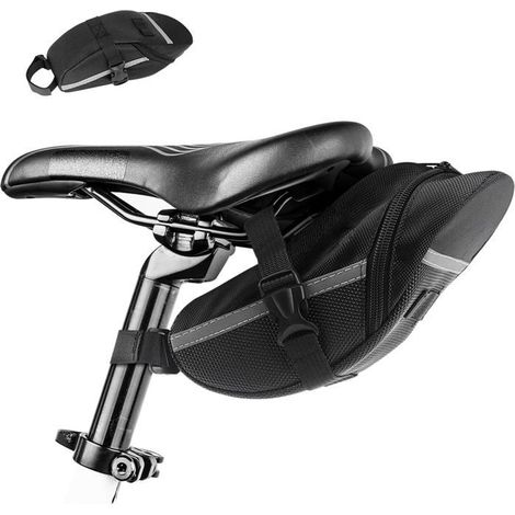 Bellerise – Wasserdichte Mountainbike-satteltasche, Rennrad-hecktasche, Mini-hecktasche Mit Reflektorstreifen, Strapazierfähiges 600d-nylon