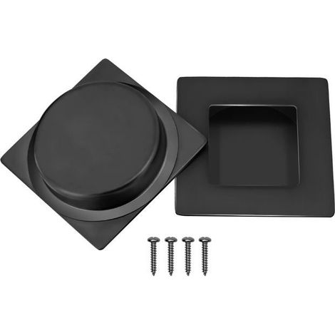 Bellerise – Set Aus Zwei Eingelassenen Schiebetürgriffen, 70 Mm – Quadratischer, Eingelassener Türgriff Aus Edelstahl