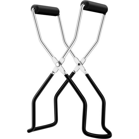 Bellerise – Einmachglaszange – Einmachglaszange Und -heber Für Den Hausgebrauch. Material: Edelstahl. Farbe: Schwarz.