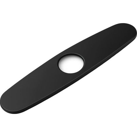 Bellerise – Schwarze Grundplatte Für Armatur, Edelstahl-abdeckplatte Für Armaturenloch, Dekorative Armaturenabdeckung